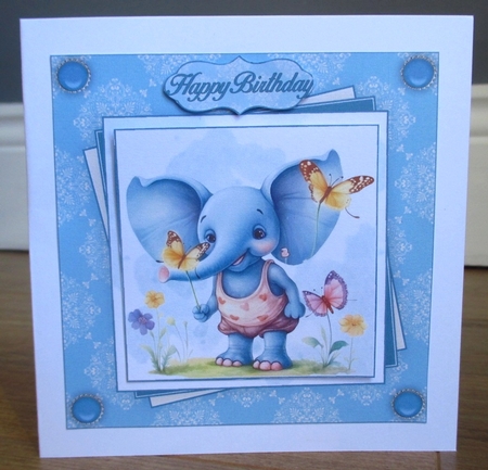 Happy Elephant Mini Kit  by Johanna Lambert