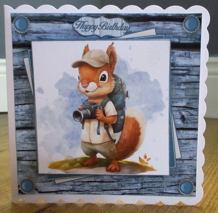 Happy Squirrel Mini Kit  by Johanna Lambert