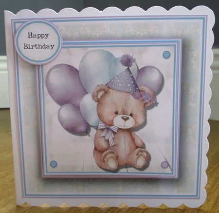 The Birthday Bear Complete Topper KIT  by Johanna Lambert