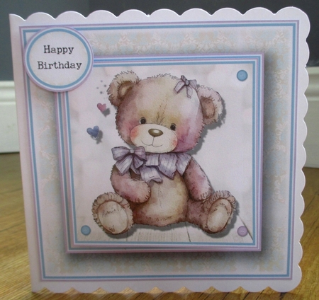 The Birthday Bear Complete Topper KIT  by Johanna Lambert