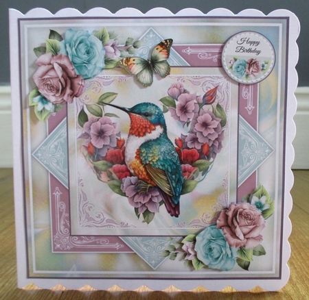 Floral Hummingbird Mini Page Kit by Johanna Lambert