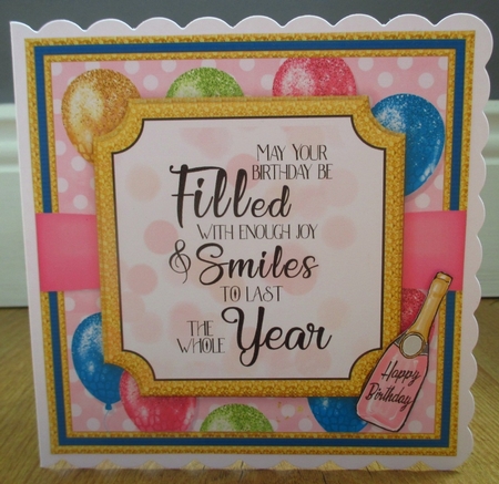 Birthday Wordart Cardfront Topper Kit by Johanna Lambert