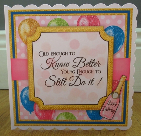Birthday Wordart Cardfront Topper Kit by Johanna Lambert
