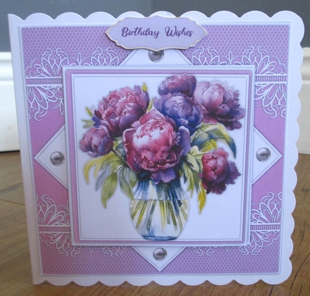 8x8 Mini Kit, Beautiful Lilac Peony Roses  by Johanna Lambert