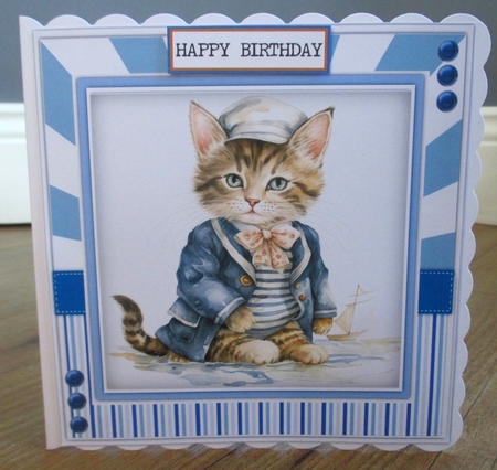 8x8 Mini Kit, Beautiful Dressed Kitty by Johanna Lambert