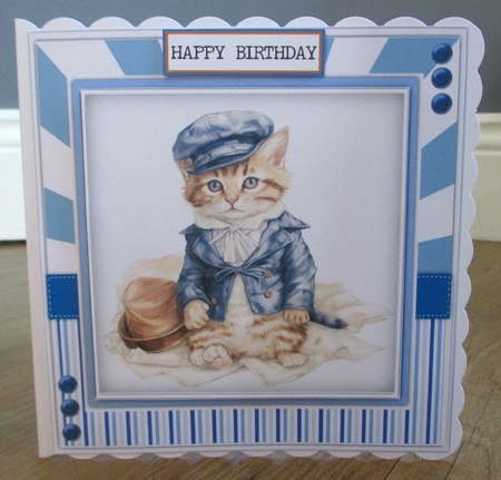 8x8 Mini Kit, Beautiful Dressed Kitty by Johanna Lambert
