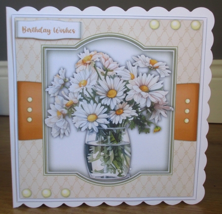 8x8 Mini Kit Beautiful Daisys In a Jar by Johanna Lambert