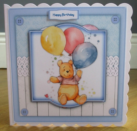 8x8 Mini Kit, Winnie Poohs  Birthday Wishes by Johanna Lambert
