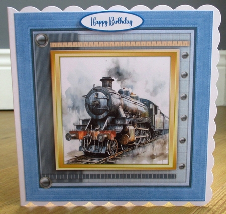 8x8 Mini Kit, Lovely Steam Trains by Johanna Lambert
