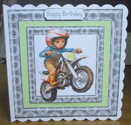Boys Dirt Bikers 8x8 Mini Kit by Johanna Lambert