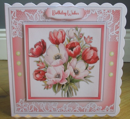 8x8 Mini Kit, Gorgeous Pink Tulips and Anenomies by Johanna Lambert