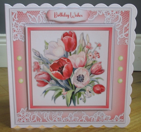 8x8 Mini Kit, Gorgeous Pink Tulips and Anenomies by Johanna Lambert