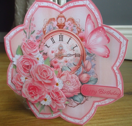 Rose Clock - Petal Shaped Card Mini Kit by Johanna Lambert