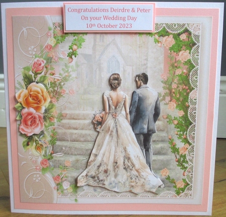 Rose Stairway to the Church Bride and Groom Mini Kit  by Johanna Lambert