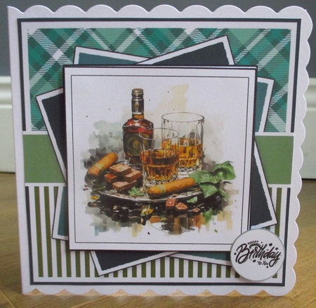 Male Birthday Buffet Card & Topper Set by Johanna Lambert