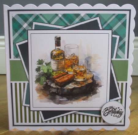 Male Birthday Buffet Card & Topper Set by Johanna Lambert