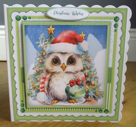 8x8 Mini Kit, Gorgeous Christmas Owl by Johanna Lambert