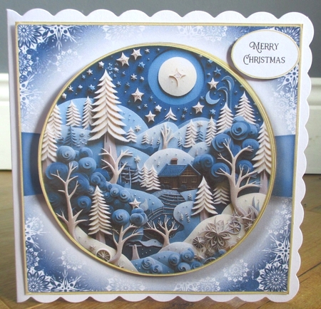 Blue Felted Winter Multi Topper Kit by Johanna Lambert