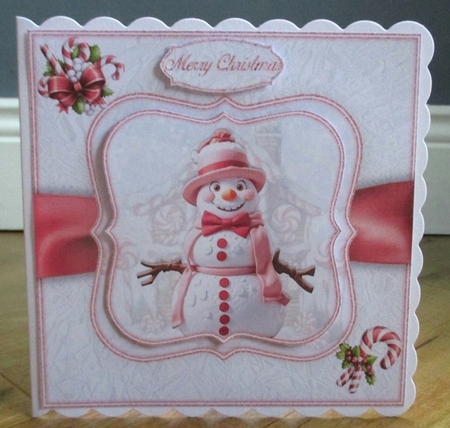 Pink Snowman Mini Kit   by Johanna Lambert