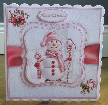 Pink Snowman Mini Kit   by Johanna Lambert