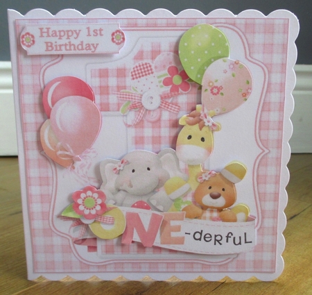 One-derful birthday wishes girl 7x7 & A5 mini kit by Johanna Lambert