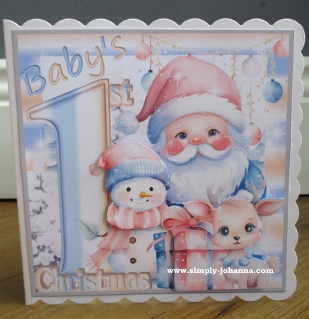Babys First Christmas Pastel by Johanna Lambert