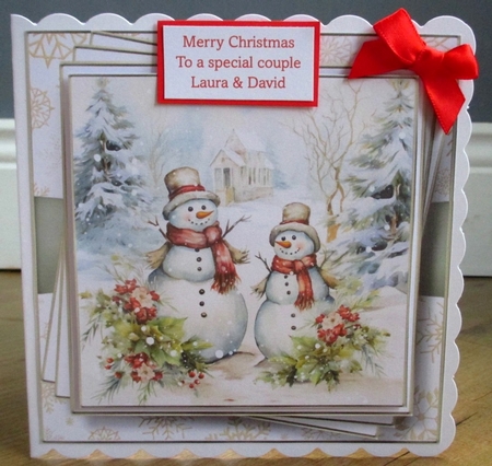 Vintage Snowmen Multi Topper Kit by Johanna Lambert