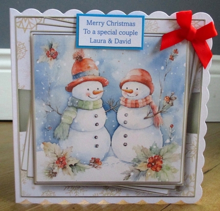 Vintage Snowmen Multi Topper Kit by Johanna Lambert