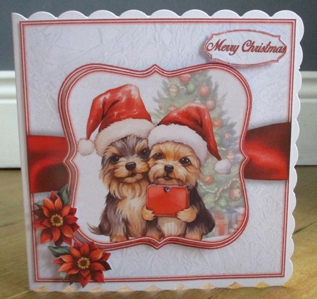 Dogs Christmas Selfie Mini Kit   by Johanna Lambert