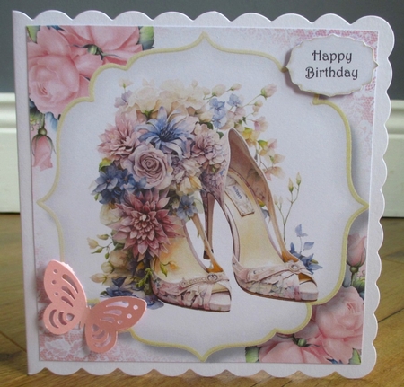 Stunning Shoes & Pink Flowers Multi Topper Kit by Johanna Lambert