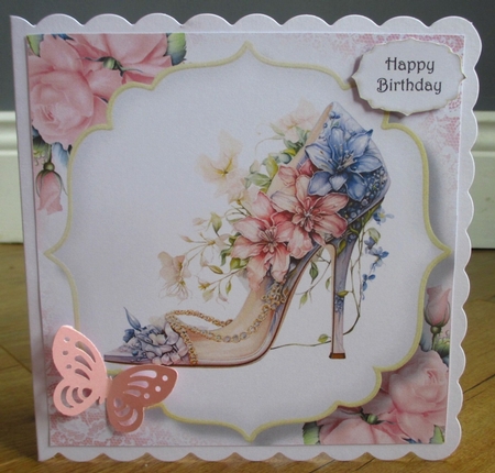 Stunning Shoes & Pink Flowers Multi Topper Kit by Johanna Lambert