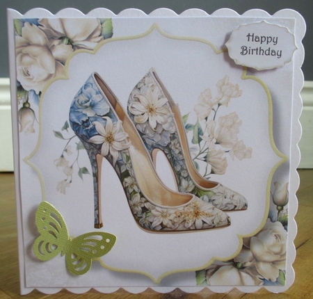Stunning Shoes & White Flowers Multi Topper Kit by Johanna Lambert