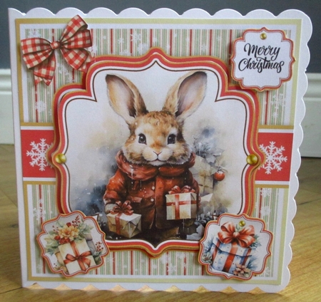 Christmas Rabbits Toppers Set by Johanna Lambert