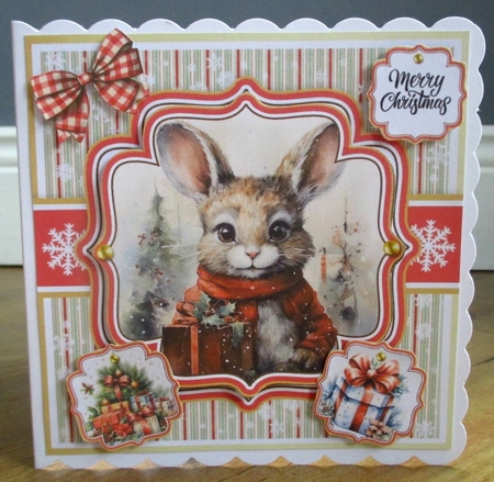 Christmas Rabbits Toppers Set by Johanna Lambert