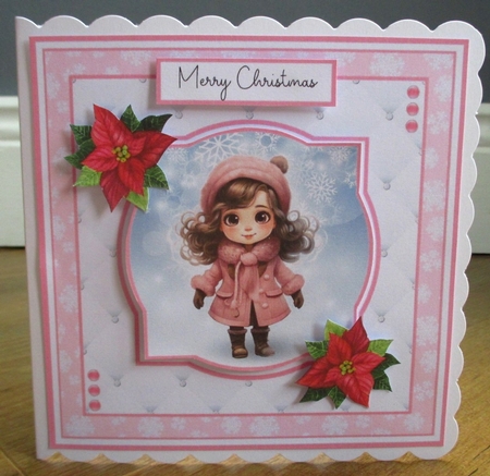 A Little Brunette Christmas Girl by Johanna Lambert