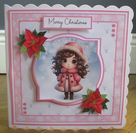 A Little Brunette Christmas Girl by Johanna Lambert