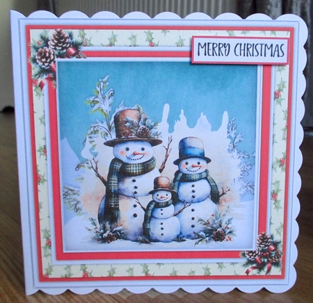 7x7 Mini Kit, Gorgeous Festive Snowfamily by Johanna Lambert