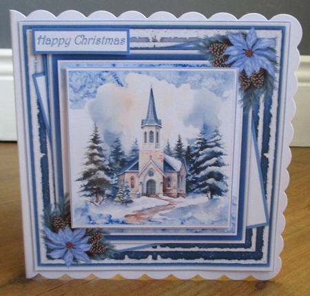8x8 Mini Kit, Beautiful Christmas Church by Johanna Lambert