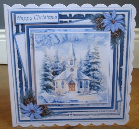 8x8 Mini Kit, Beautiful Christmas Church by Johanna Lambert