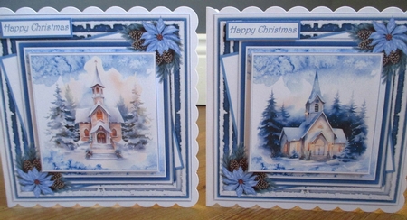 8x8 Mini Kit, Beautiful Christmas Church by Johanna Lambert
