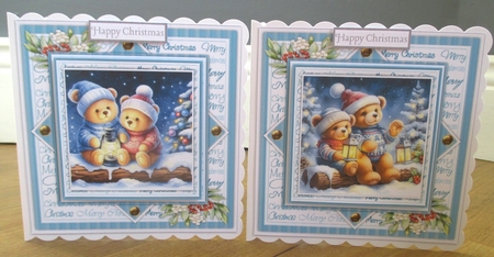 8x8 Mini Kit, Gorgeous Teddys Xmas Lantern by Johanna Lambert