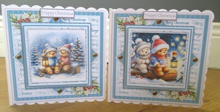 8x8 Mini Kit, Gorgeous Teddys Xmas Lantern by Johanna Lambert