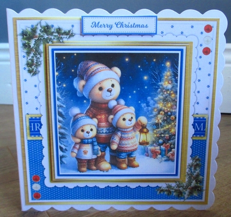 8x8 Mini Kit, Teds Christmas Family by Johanna Lambert