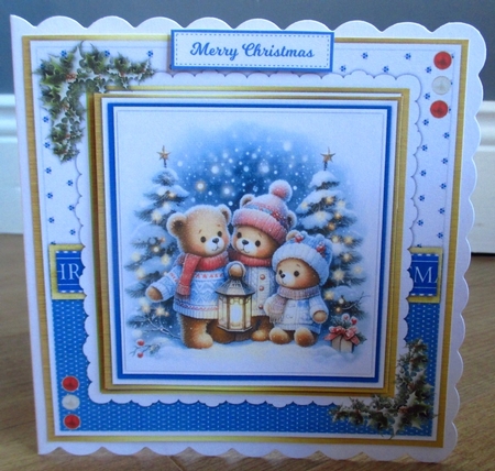 8x8 Mini Kit, Teds Christmas Family by Johanna Lambert