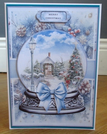 Christmas Garden Snow Globe Mini Page Kit by Johanna Lambert