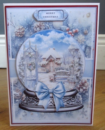 Christmas Garden Snow Globe Mini Page Kit by Johanna Lambert