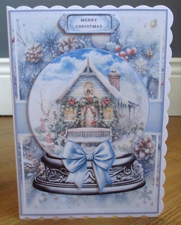 Christmas Garden Snow Globe Mini Page Kit by Johanna Lambert