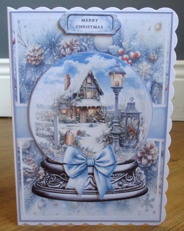Christmas Garden Snow Globe Mini Page Kit by Johanna Lambert