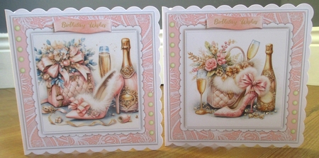 8x8 Mini Kit, Gorgeous Pink Birthday Wishes by Johanna Lambert