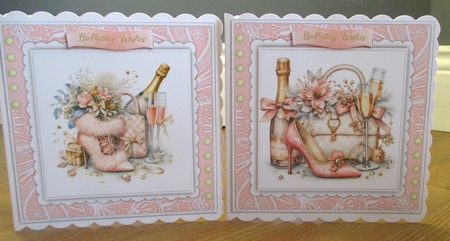 8x8 Mini Kit, Gorgeous Pink Birthday Wishes by Johanna Lambert